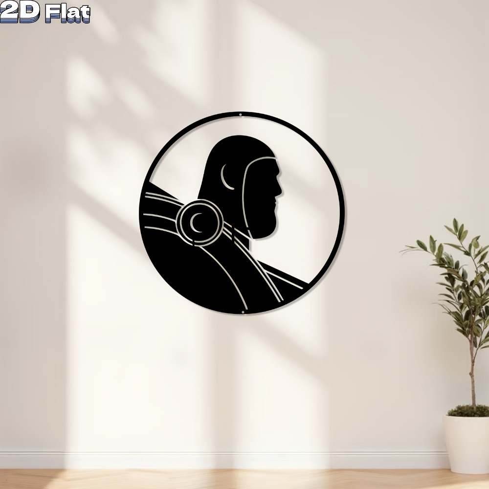 Tech Office Wall Art - Seni Dinding Aluminium Robot Modern Tahan