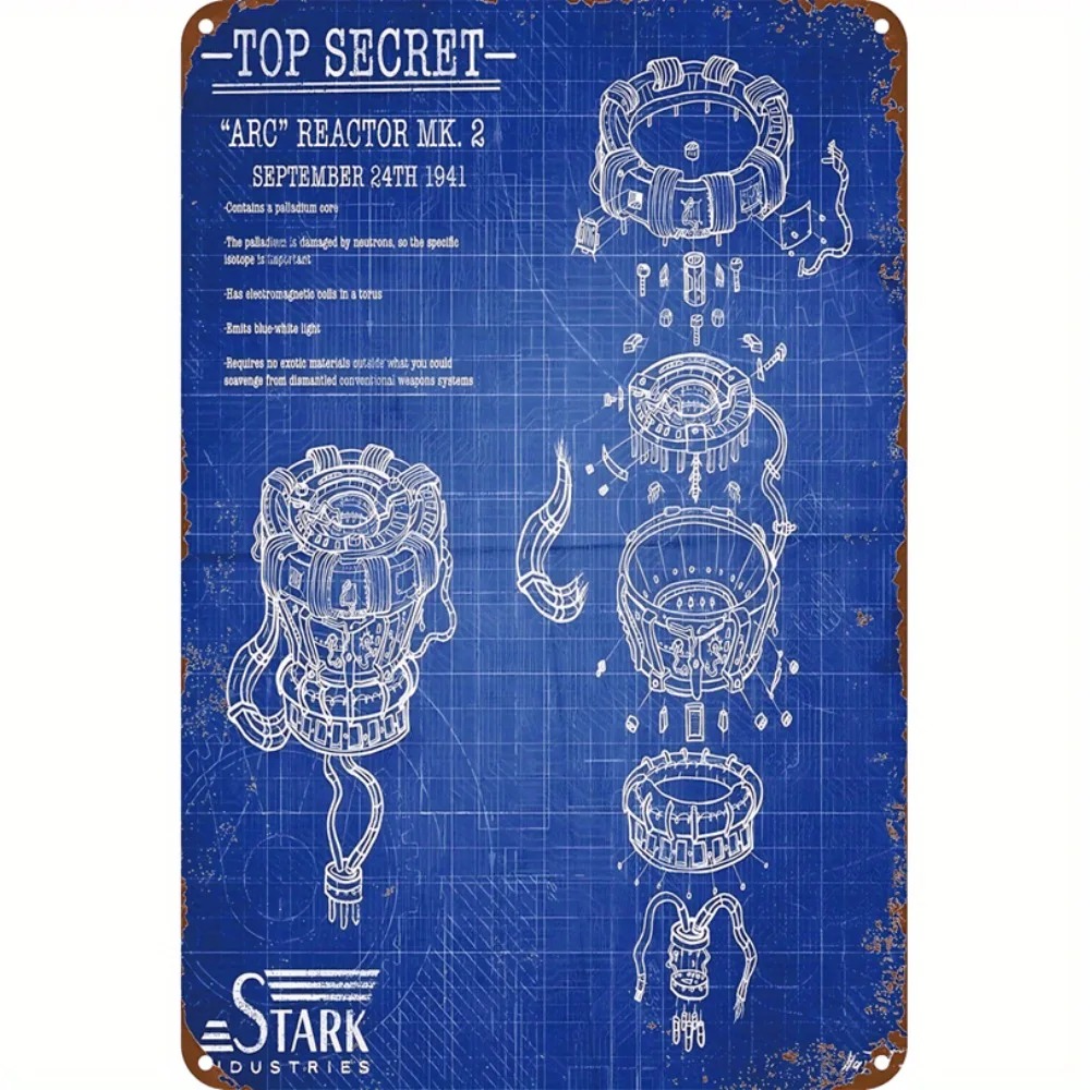 Tech Office Wall Art - CIFBUY Seni Dinding Aluminium Berteknologi Superhero
