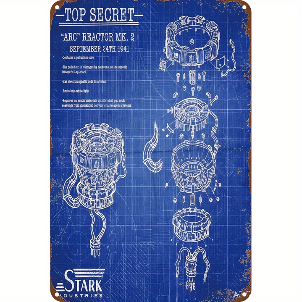 Tech Office Wall Art - CIFBUY Seni Dinding Aluminium Industri Retro