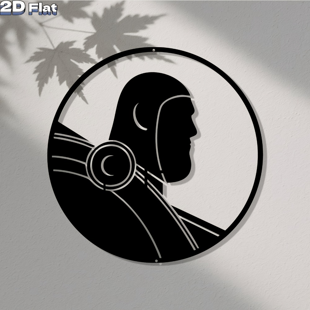 Seni Dinding Aluminium Robot M - Tech Office Wall Art ulasan dan harga