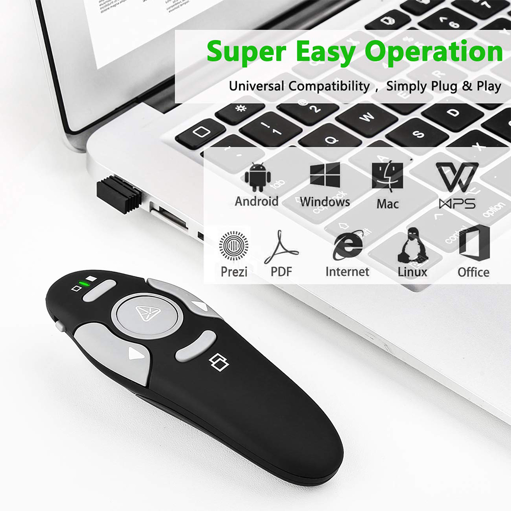 MRSVI Wireless Presentation Cl - Presentation Remote Laser ulasan dan harga