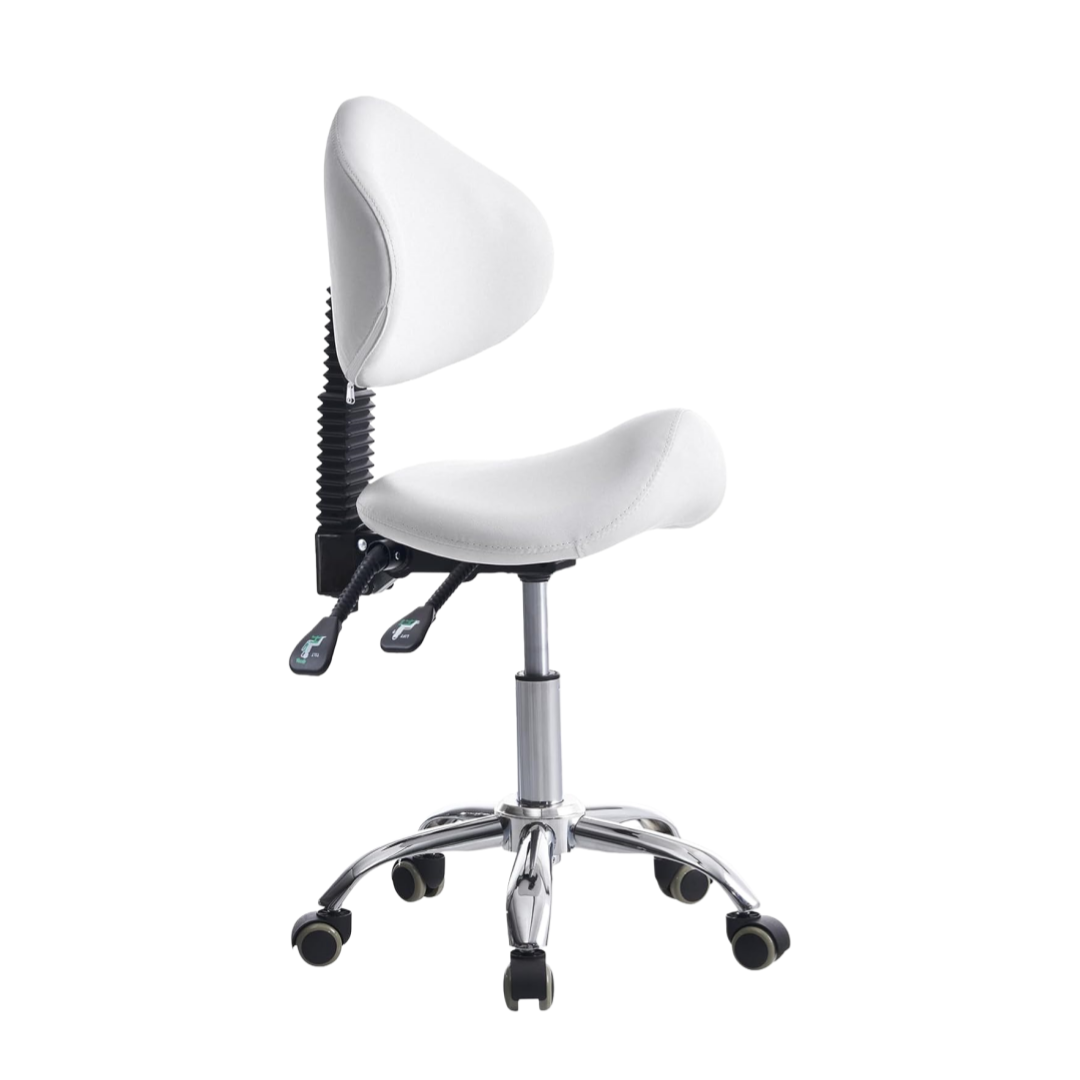 Kursi Saddle Stool Beroda Deng - Office Tech Chair ulasan dan harga