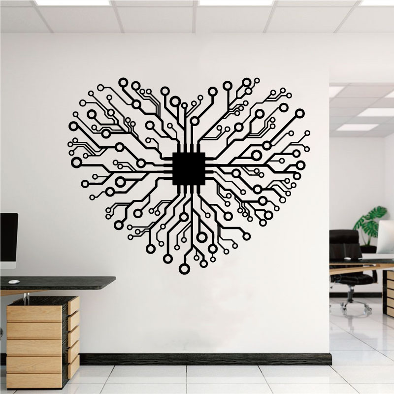 Cinta Chip Teknologi Perusahaa - Tech Office Wall Art ulasan dan harga