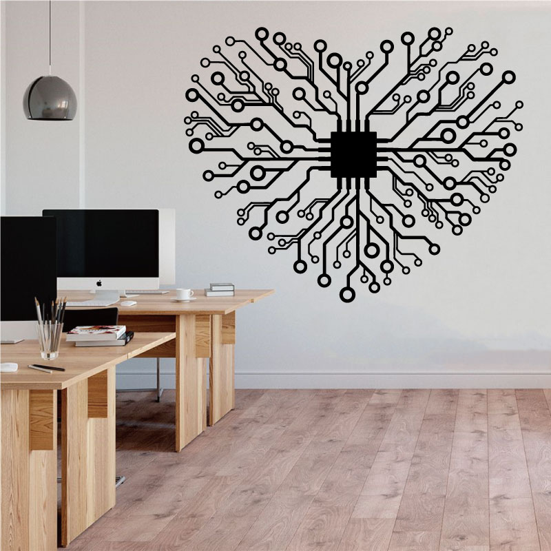 Cinta Chip Teknologi Perusahaa - Tech Office Wall Art ulasan dan harga