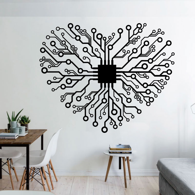 Cinta Chip Teknologi Perusahaa - Tech Office Wall Art ulasan dan harga