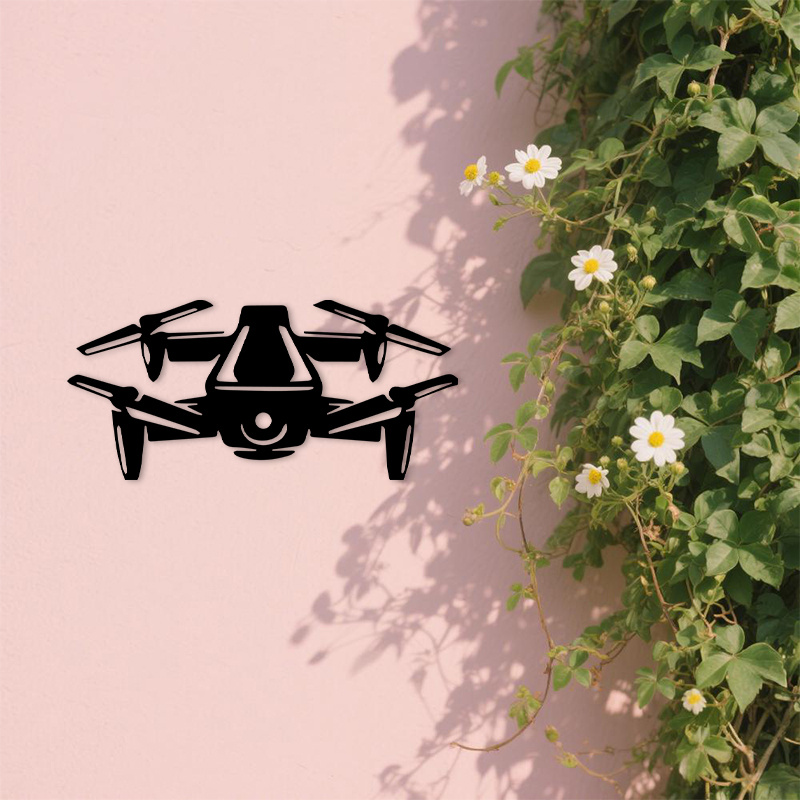 Seni Dinding Logam Siluet Dron - Tech Office Wall Art ulasan dan harga