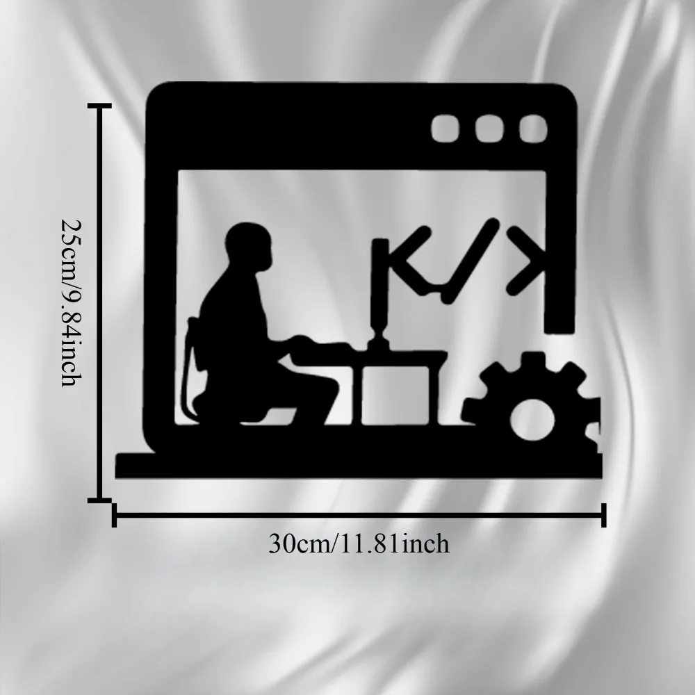 CIFBUY Seni Dinding Logam Hadi - Tech Office Wall Art ulasan dan harga