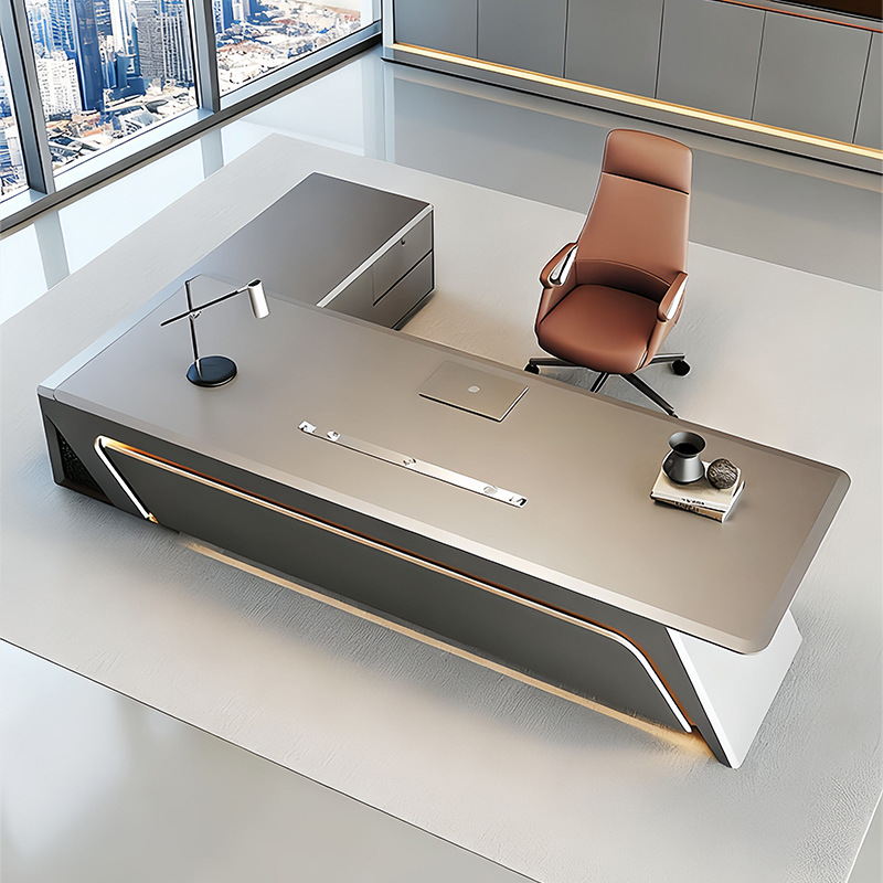 b18- Meja Bos Berlapis Cat, Me - Office Tech Chair ulasan dan harga