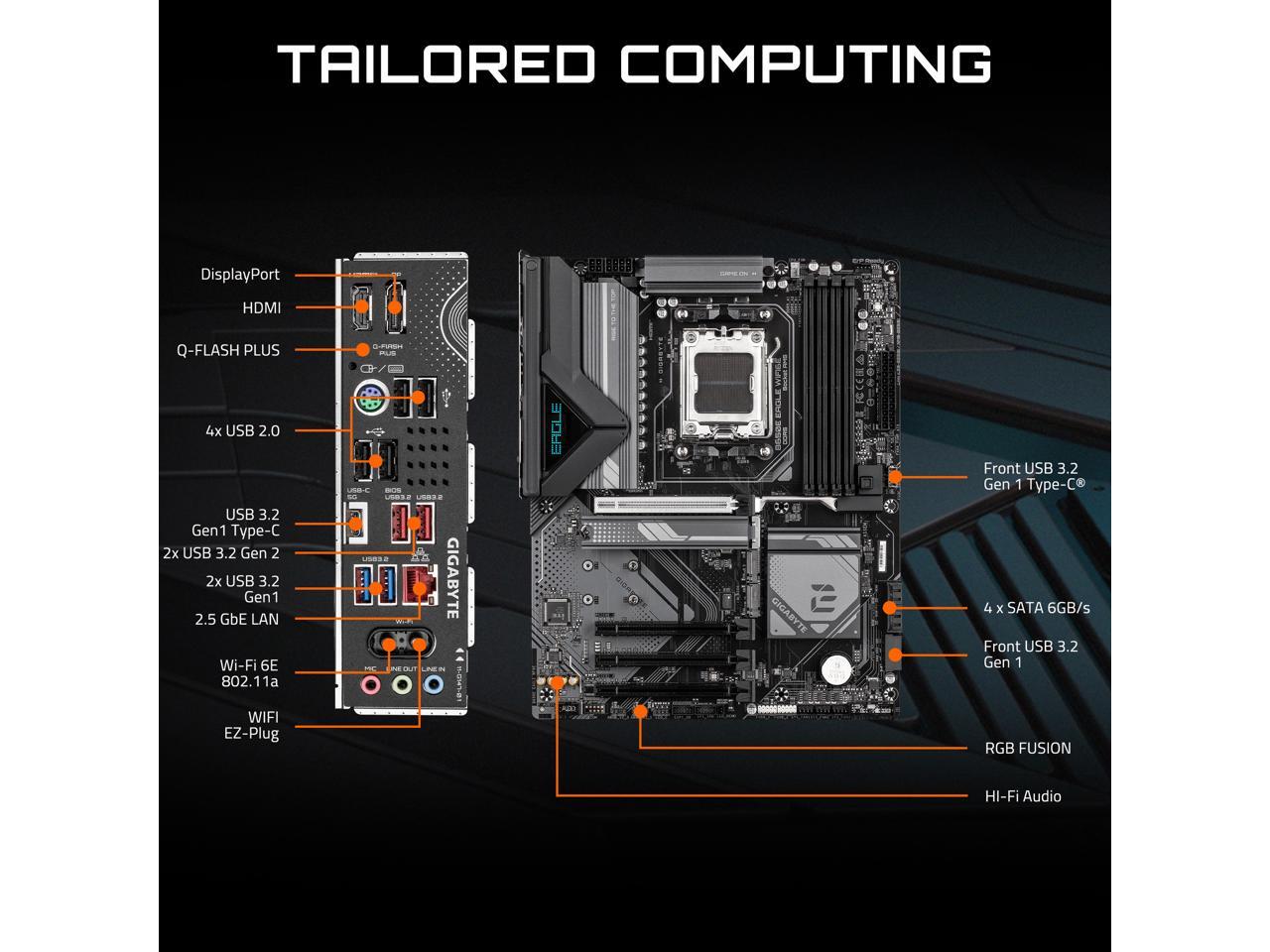 Motherboard GIGABYTE B650E EAG - Corsair Ram Vengeance 16Gb ulasan dan harga