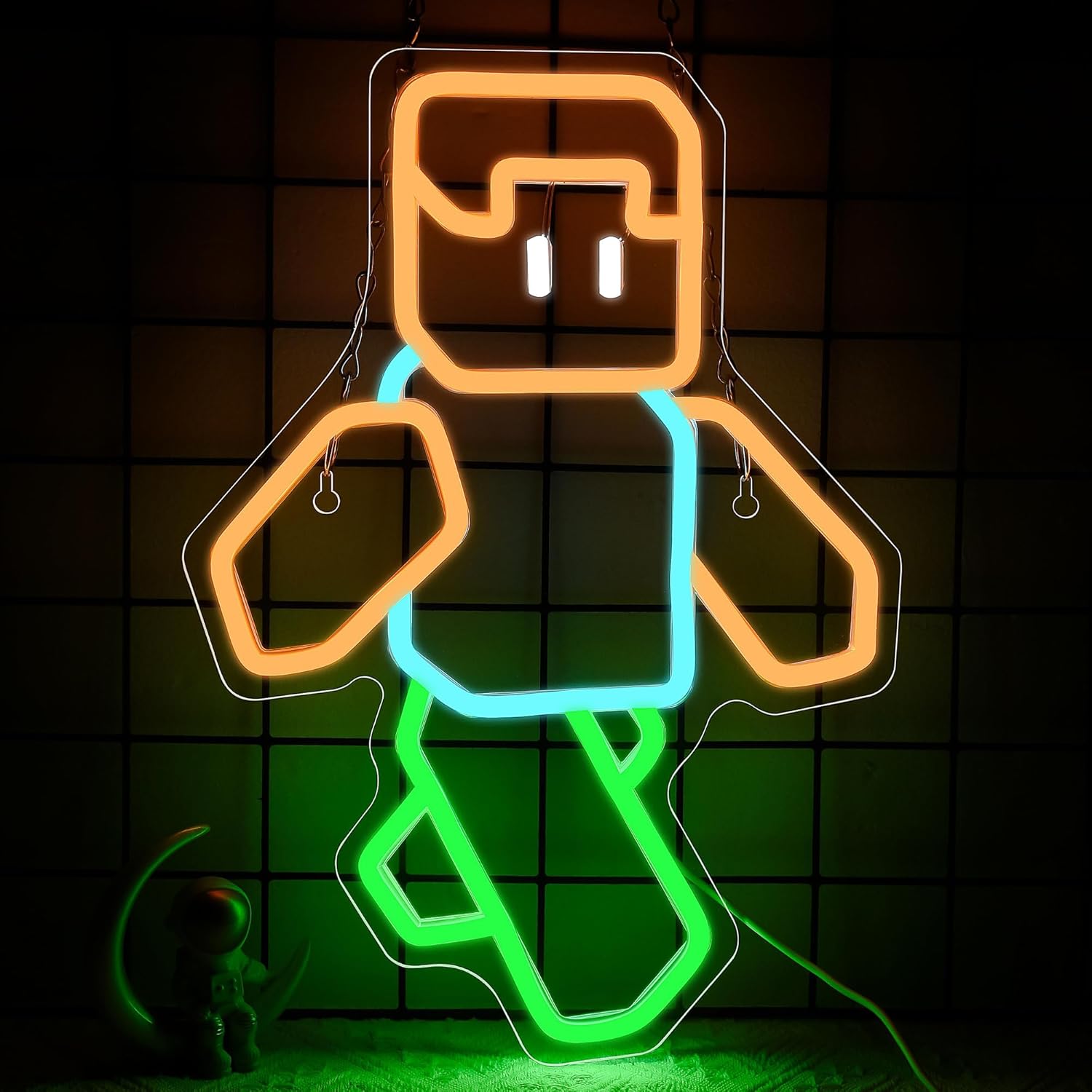 Lampu LED Neon Sign Karakter P - Tech Office Wall Art ulasan dan harga